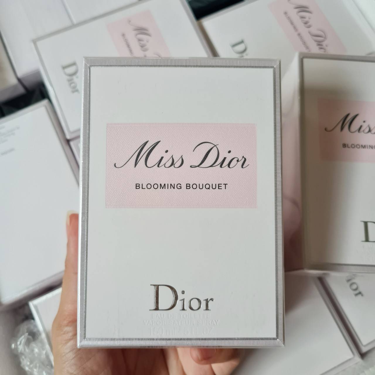 น้ำหอมแท้ Christian Dior Miss Dior Blooming Bouquet eau de toilette 150ml กล่องซีล โบว์ผ้าแพ็คเกจใหม่ โบว์ผ้า โน๊ตใหม่ หอมทนขึ้นค่า