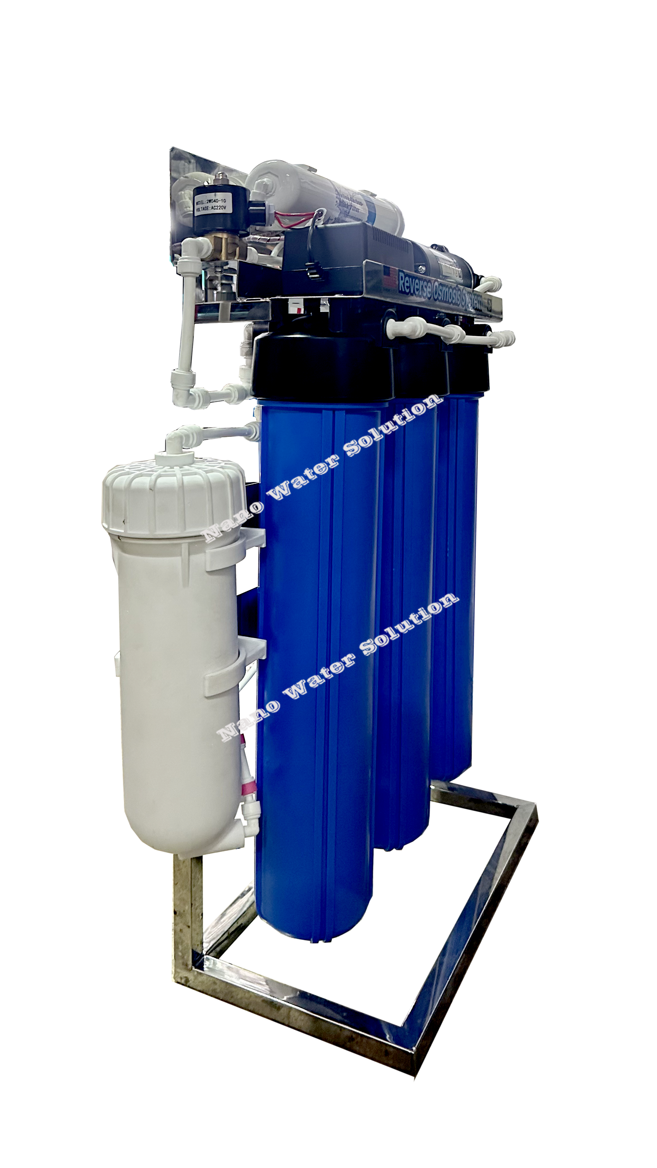 เครื่องกรองน้ำ R/O 1000 GPD แบบโครงสแตนเลส