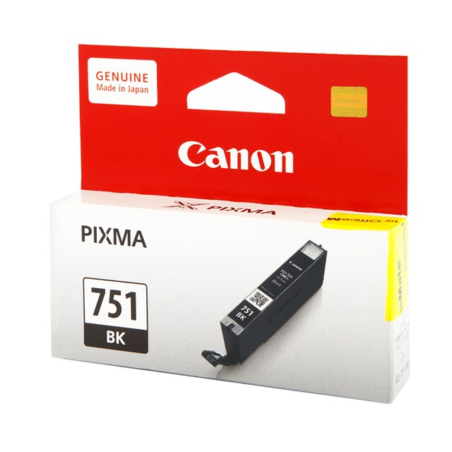 ตลับหมึกอิงค์เจ็ท สีดำ Canon CLI-751BK BLACK*