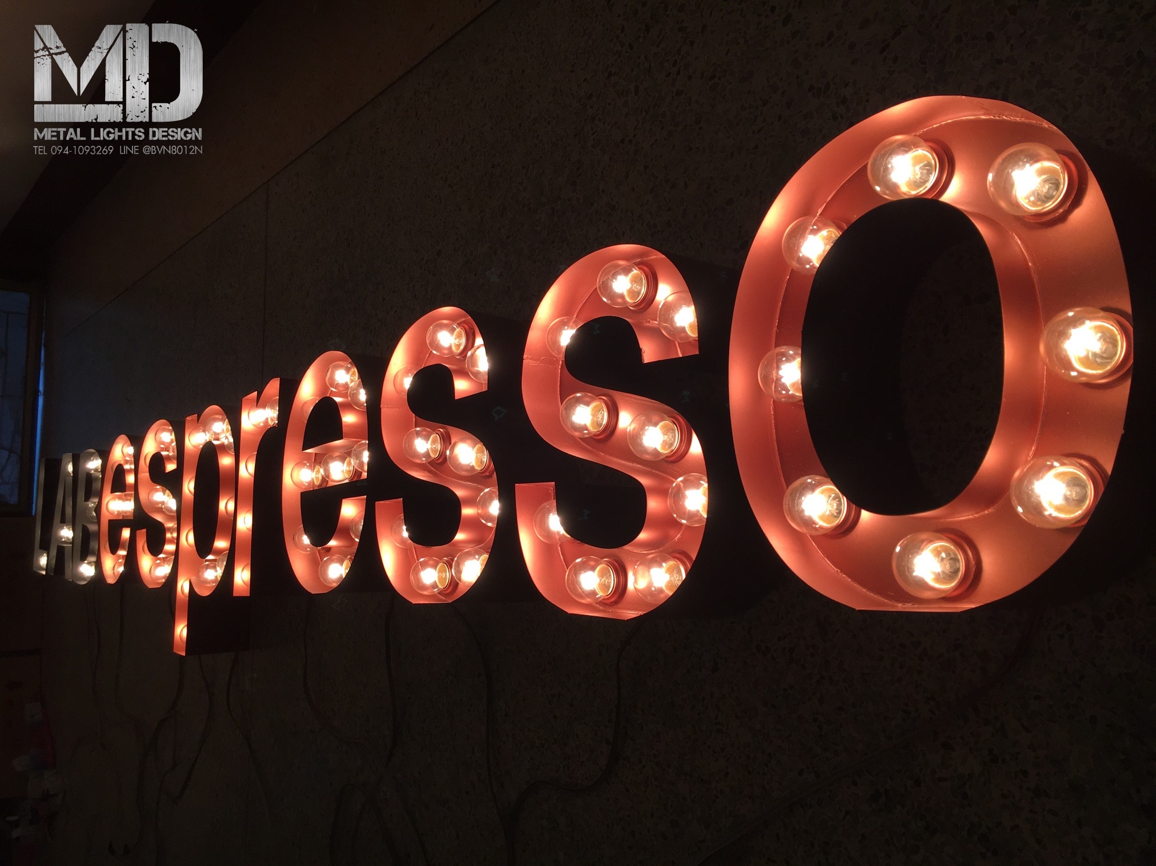 ป้ายไฟปิงปองหลอดไส้ ขนาดสูง 30 CM