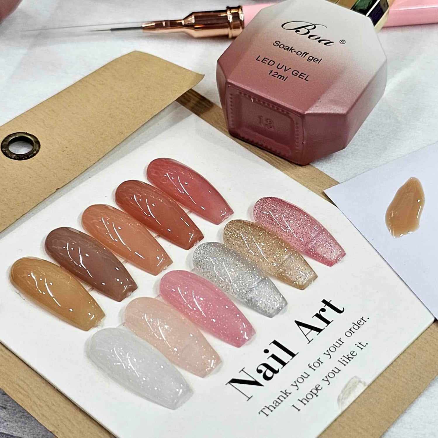 RUBBER BASE GEL รับเบอร์เบสเจล สีเจลเพิ่มความหนาเล็บ เจลถนอมหน้าเล็บ 15ml