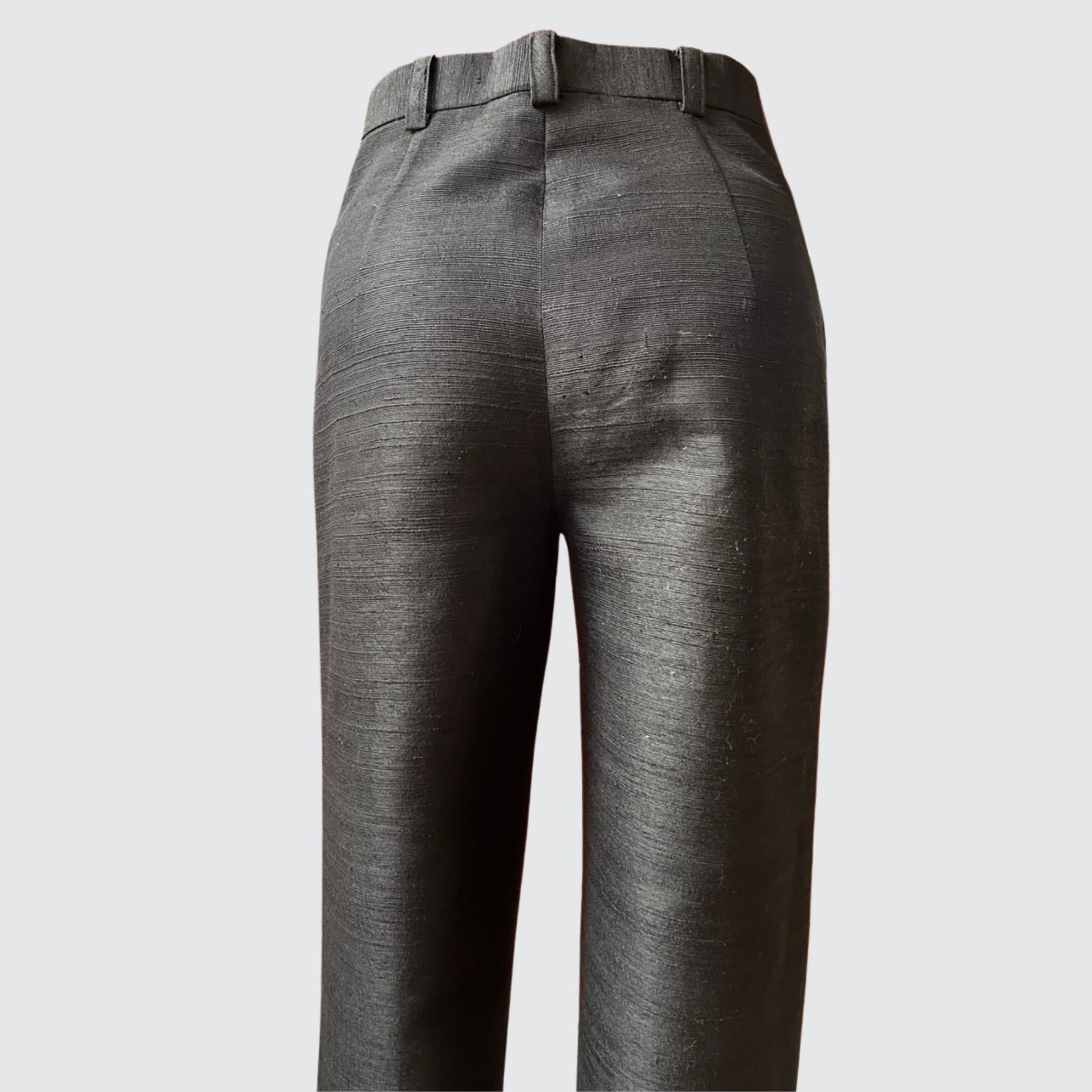 กางเกง ตัดเย็บจากไหมลืบ เนื้อหยาบ ไหมแท้100% | ตัดเย็บตามรูปร่าง | เลือกผ้า ส่งไซส์ได้