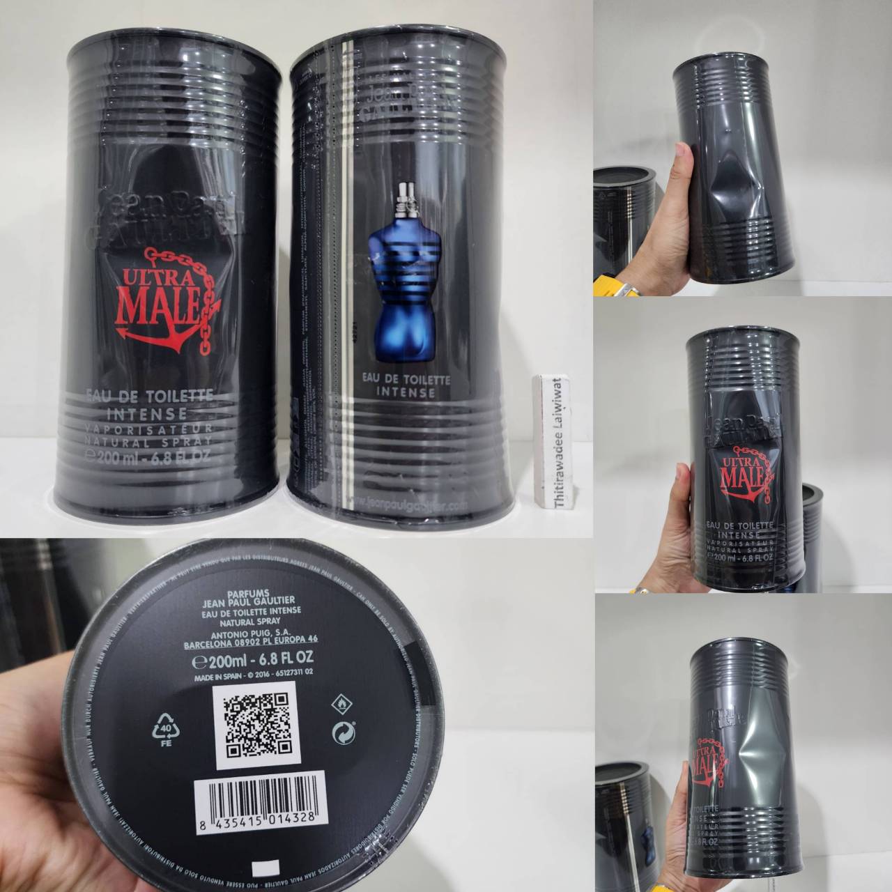 น้ำหอมแท้ Jean Paul Gaultier Ultra Male Intense EDT 200ml กล่องซีลกล่องบุุบ ขนาดจัมโบ้นะคะ