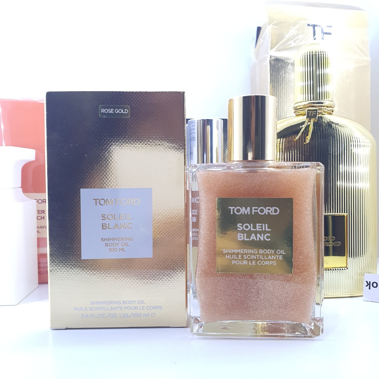 น้ำหอมแท้แบ่งขาย Tom Ford Soleil Blanc Shimmering Body Oil💕Travel Size #แบบทดลอง