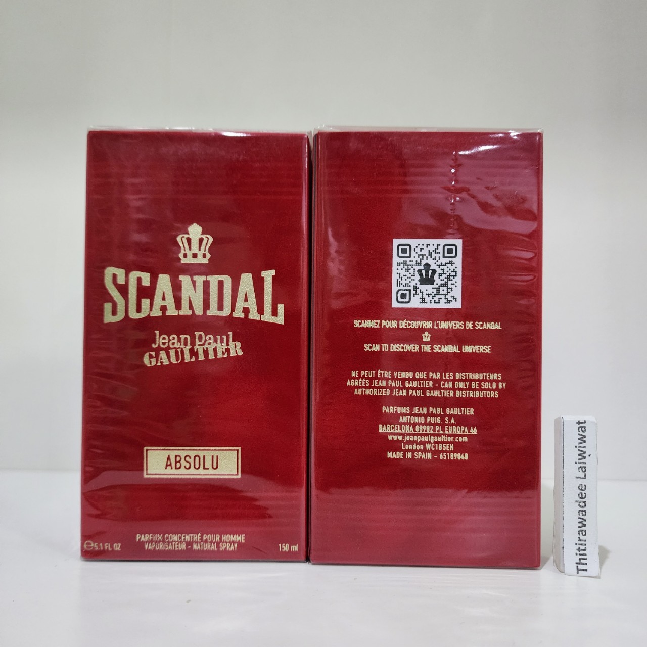 น้ำหอมแท้ Jean Paul Gaultier Scandal Pour Homme Absolu Parfum For Him 150ml กล่องซีล #ขนาดใหญ่จัมโบ้