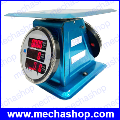 เครื่องชั่งดิจิตอล เครื่องชั่งคำนวณราคา 40kg ความละเอียด 0.01kg จานชั่งสเตนเลสขนาด 24x30cm SL รุ่น SL-136 ตัวถังสเตนเลส รูปทรงเครื่องชั่งสปริง (ผ่านการตรวจรับรอง)