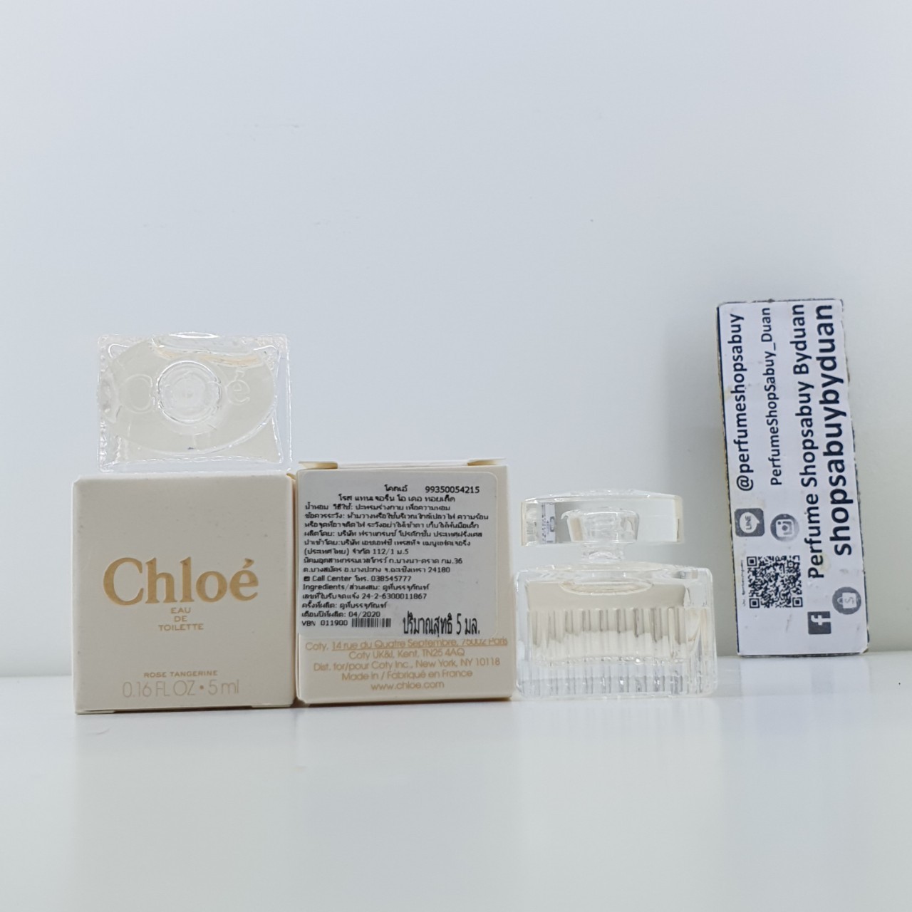 น้ำหอมจิ๋วมินิ Chloe Rose Tangerine edt 5ml พร้อมกล่อง ( Mini Perfume น้ำหอมขนาดพกพา) น้ำหอมจิ๋วมินิ ขวดน่ารัก ตั้งโชว์ก็สวย พกพาก็สะดวก หัวแต้มตามจุดชีพจร