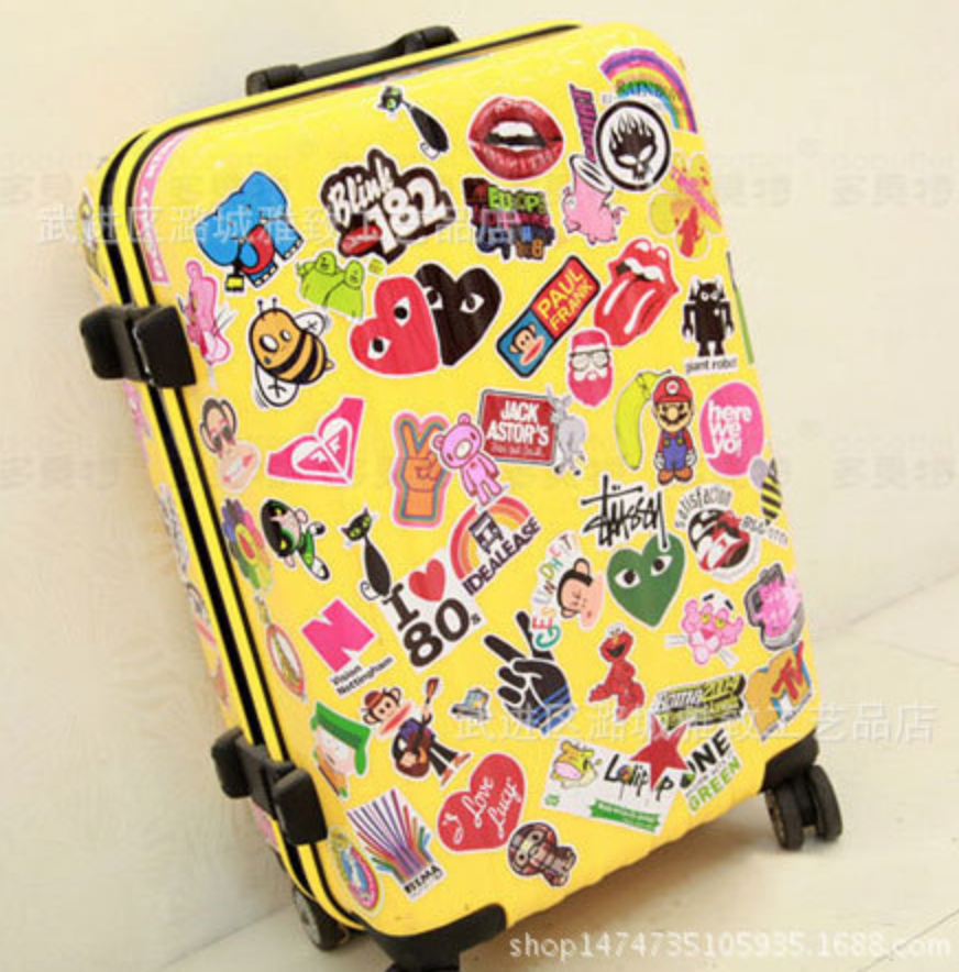 สติ๊กเกอร์ (set 100 ชิ้น) ติด ตกแต่ง กระเป๋า โน๊ตบุ๊ค ของใช้จิปาถะ