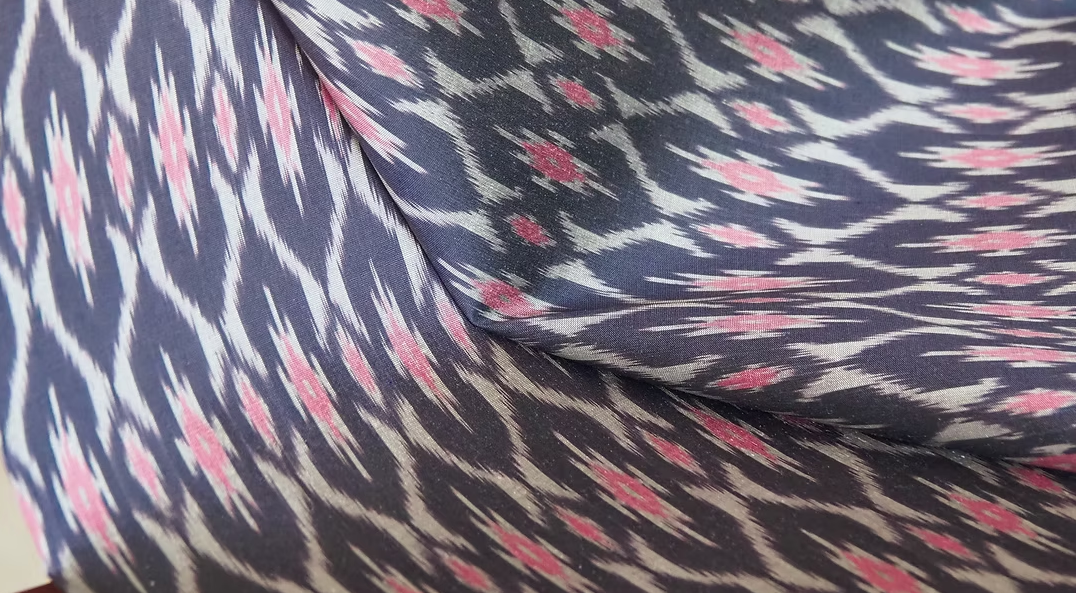 ซิ่น ผ้าไหมมัดหมี่ ไหมแท้ สีเทากะปิม่วง เลือกตามขนาด รหัส CISP-CT-103208