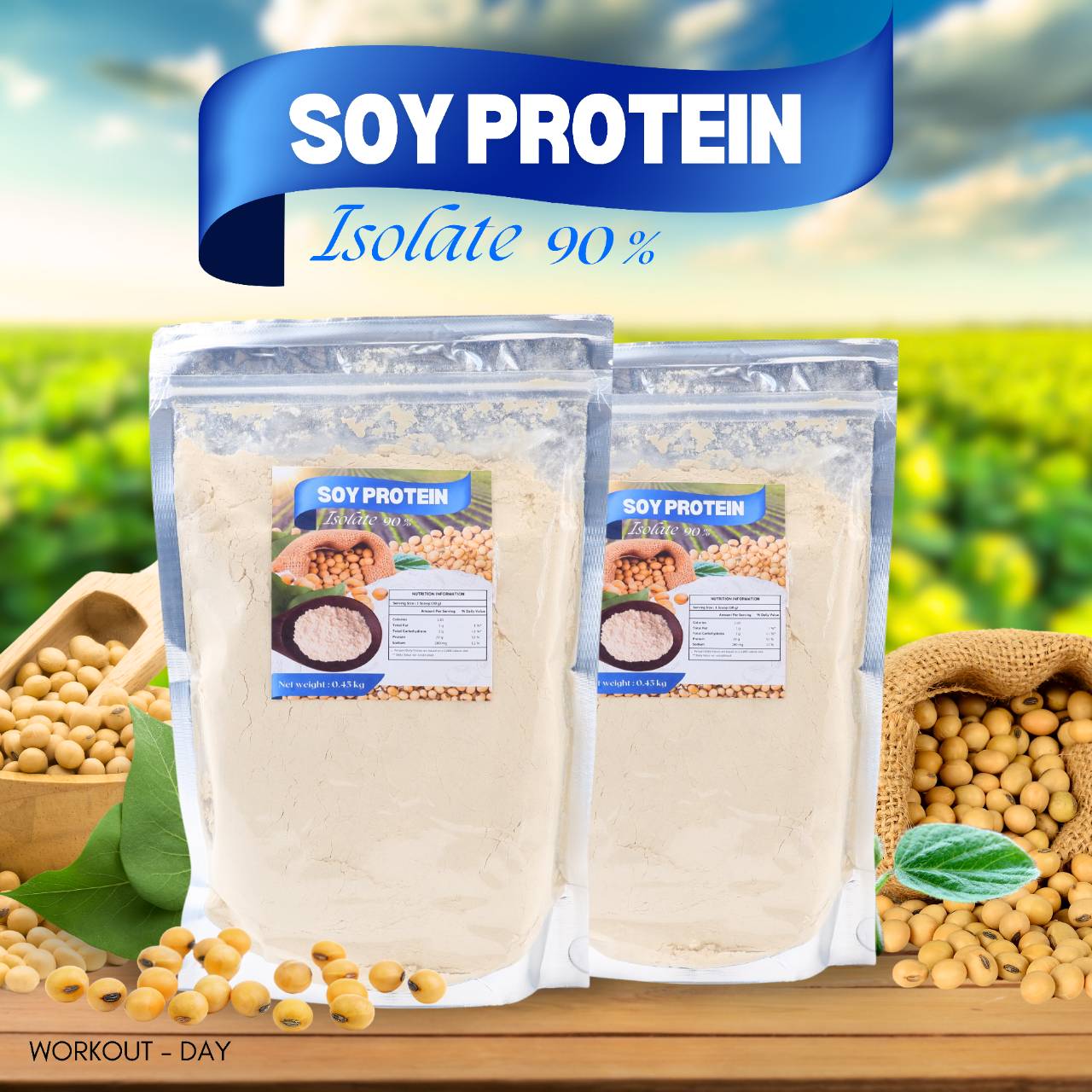 ซอยโปรตีน SoyProtein Isolate 90 ขนาด 450 กรัม