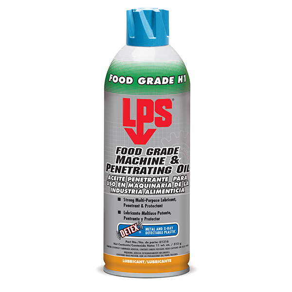 LPS Food Grade Machine Oil สเปรย์หล่อลื่นฟู้ดเกรด (ชนิดฟิล์มเปียก) คลายน๊อตคลายเกลียว