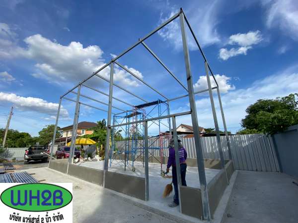 โกดังสำเร็จรูป ขนาด5.00x10.00 เมตร ท่าข้าม
