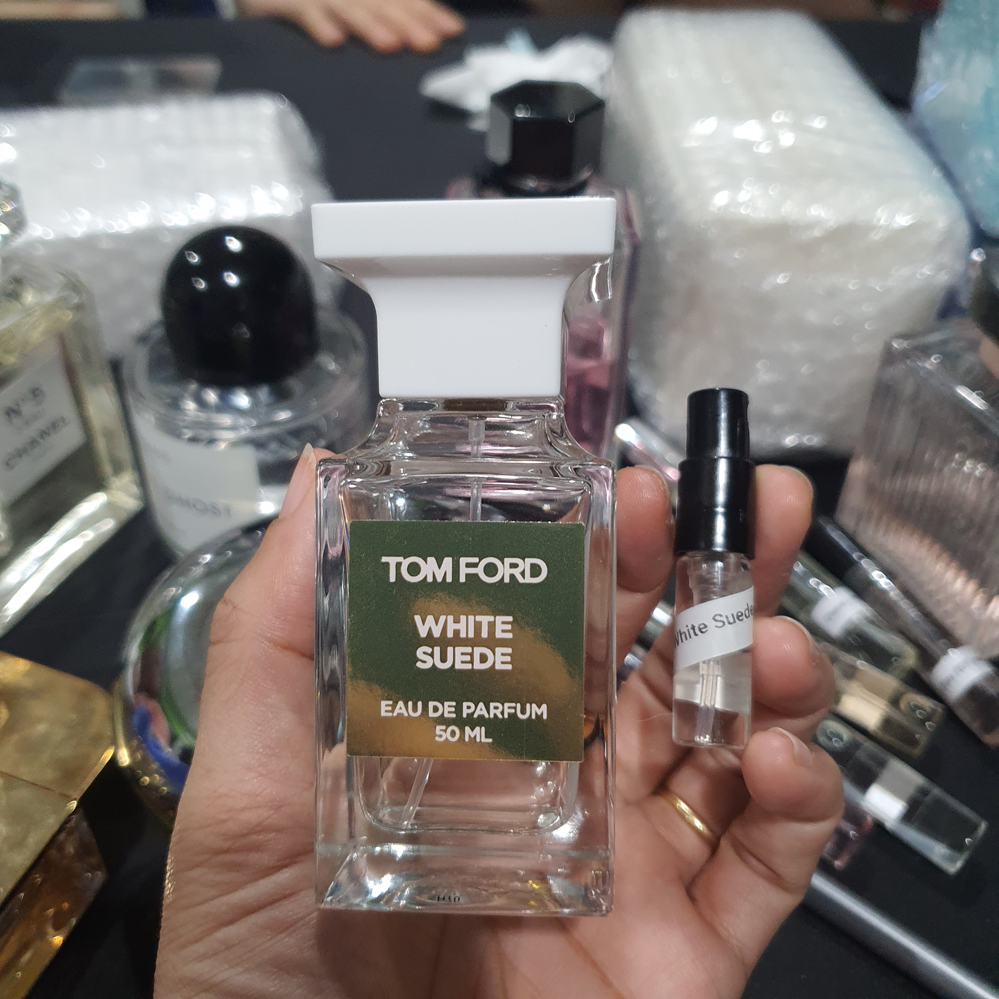 น้ำหอมแท้แบ่งขาย Tom Ford White Suede EDP💕Travel Size #แบบทดลอง