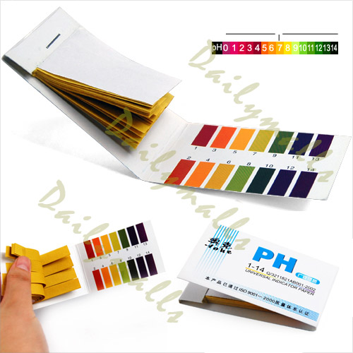 กระดาษลิตมัสทดสอบกรด-ด่าง (Universal Full Range 1-14 pH Test Paper Strips Litmus)