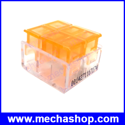 ลูกเต๋าเชื่อมต่อสายไฟแบบ3ขา ขั้วต่อสายไฟ wire connectors 3 pin ใช้กับสายไฟขนาด 2.5-4 SQ.MM บรรจุ 20ชิ้นแพ็ค