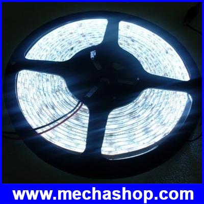 LED Strip Ribbon Flexible ยาว 5 เมตร 5050 60 LEDs/M 15-18 Lumen/chip สีขาวอมเหลือง แสงสว่างมากกว่า (ไม่กันน้ำ) (Chip from Taiwan)