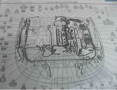 คู่มือซ่อมรถยนต์ วงจรไฟฟ้า Wiring Diagram Toyota Soaror เครื่องยนต์ 1JZ-GTE '96.8