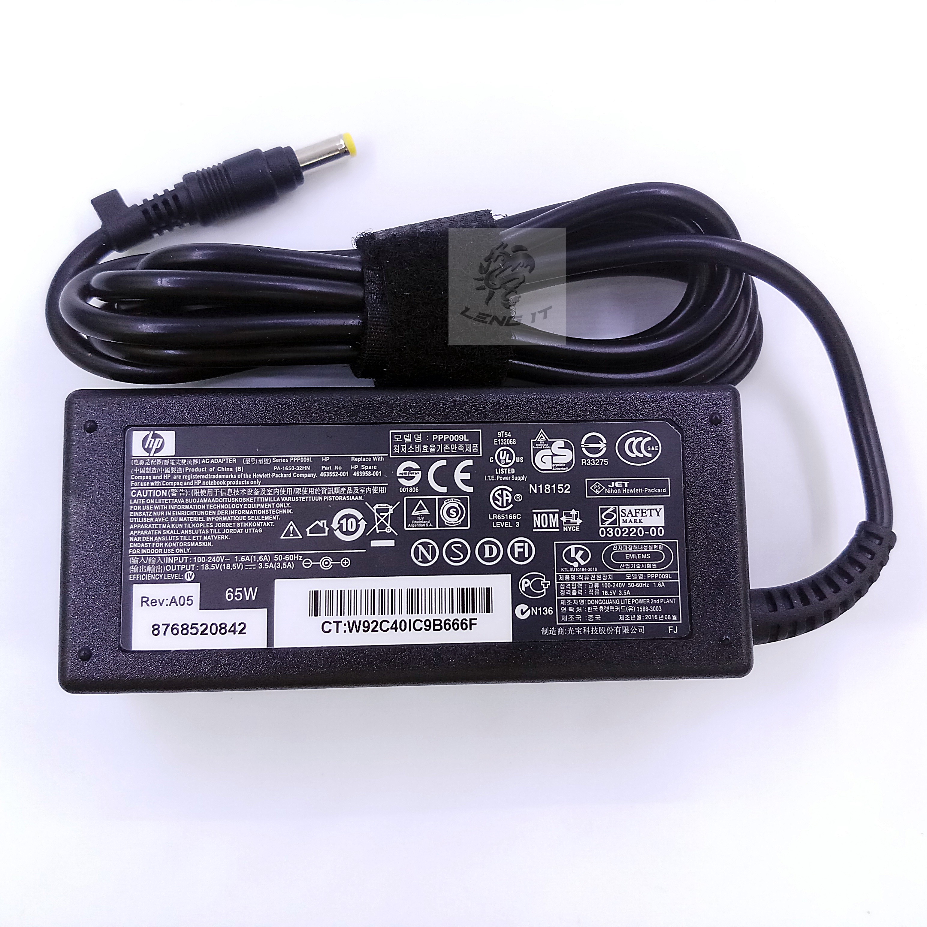 ADAPTER HP 18.5V 3.5A 65W หัว 4.8*1.7MM (ของเทียบ OEM)