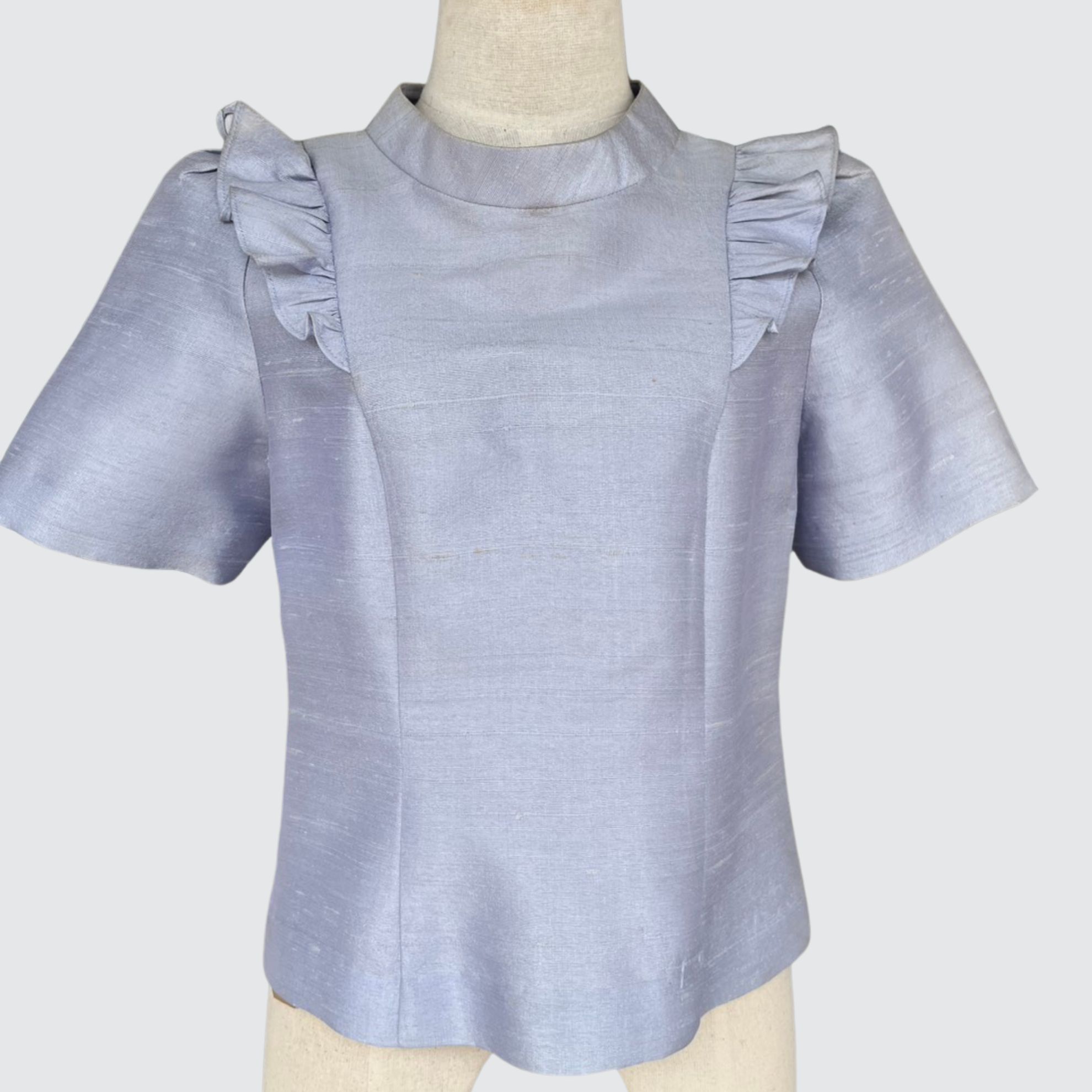 เสื้อสตรี สีพื้น เนื้อไหมบ้าน ไหมแท้ 100% | เลือกไซส์ | เลือกสีได้โดยแจ้งรหัสผ้าที่หมายเหตุ รหัส WD-PTS-1009686