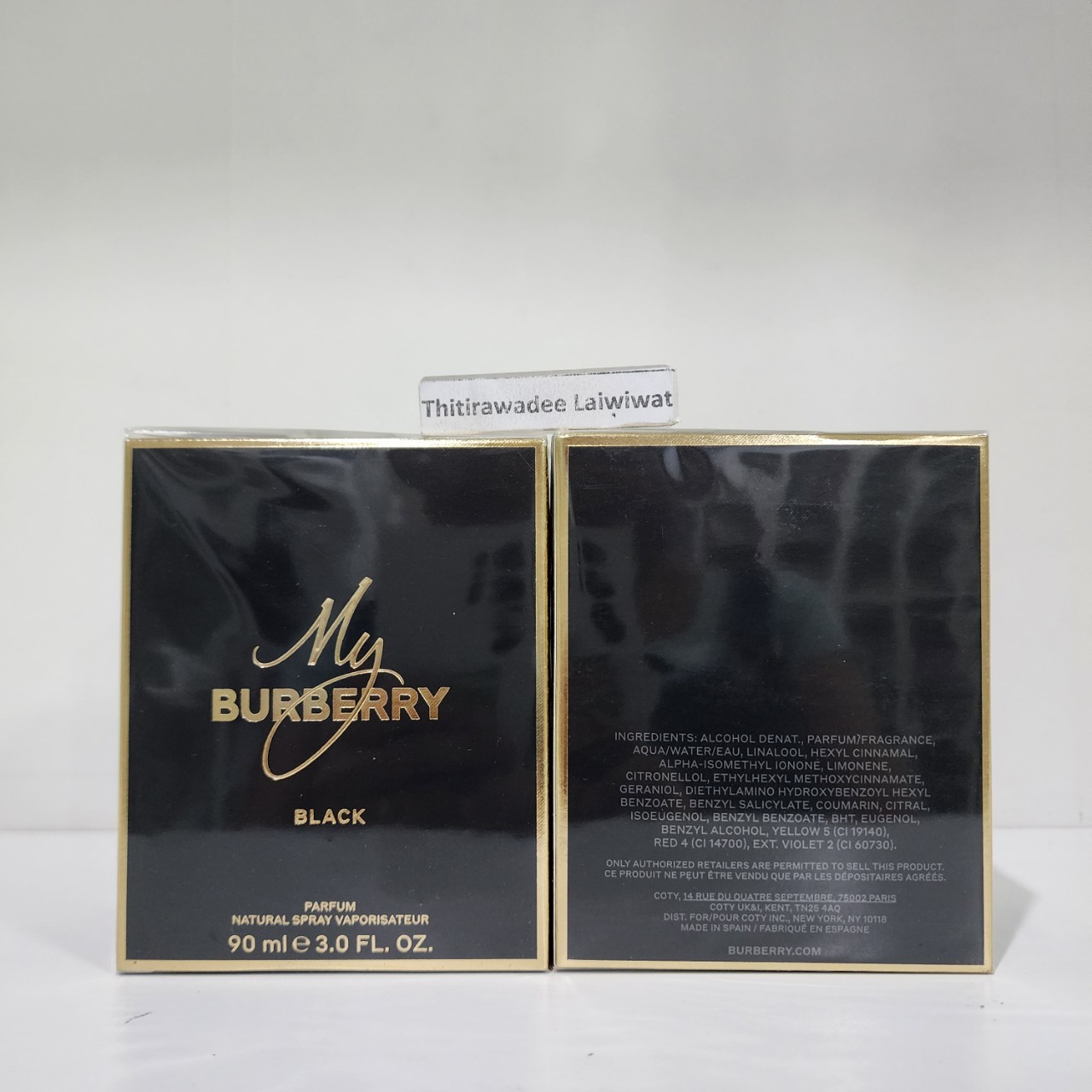 น้ำหอมแท้ Burberry My Burberry Black Parfum 90ml กล่องซีล