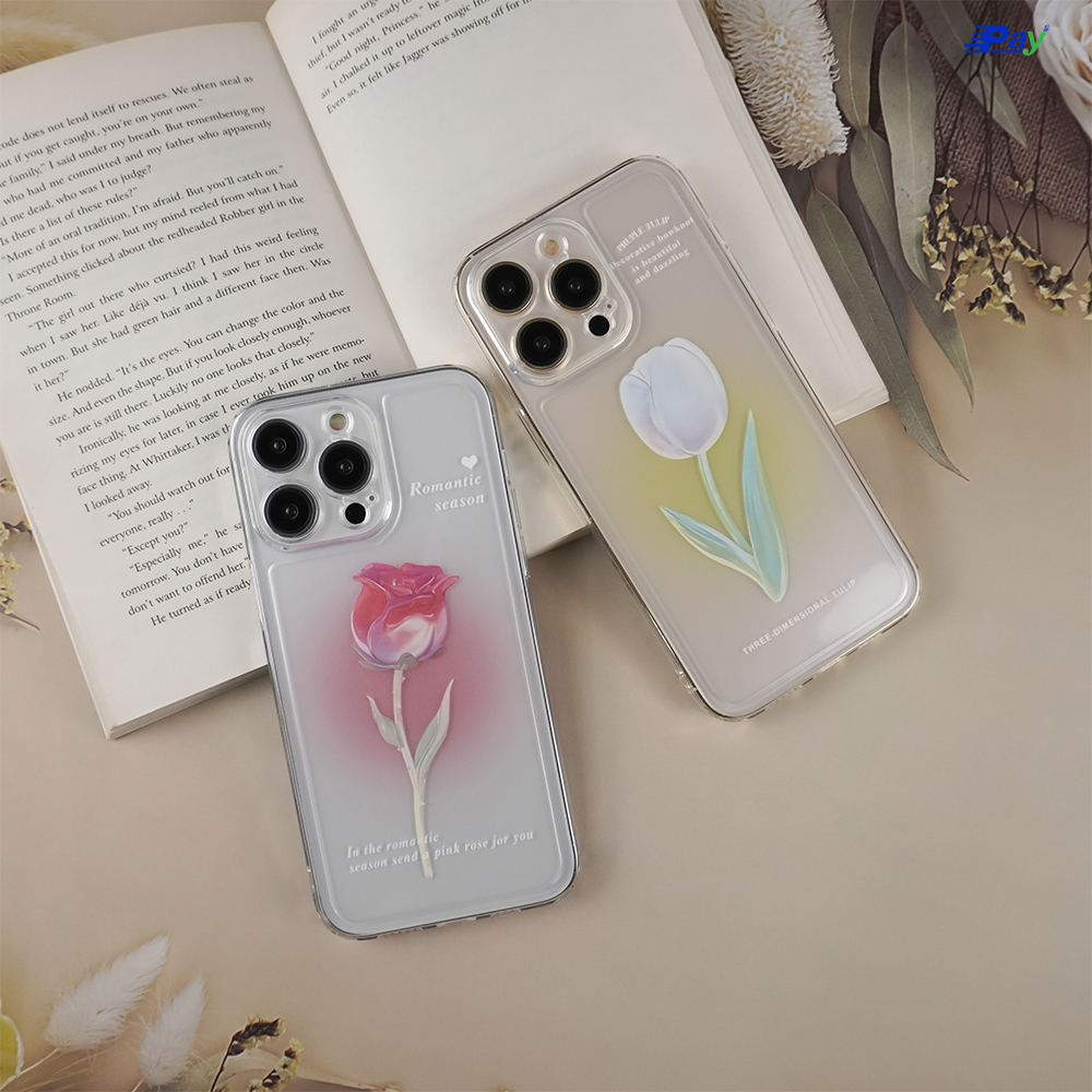 เคสโทรศัพท์ iPhone ลายดอกไม้ สำหรับ14ProMax/14Pro/13ProMax/13/12ProMax/12Pro/11/8plus/7plus