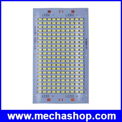 หลอดไฟLed DIY 100W 200pcs SMD5730 11000lm floodlight pcb board แสงสีขาว 6500K, Aluminum plate base ต้องใช้ Heat sink ระบายความร้อน