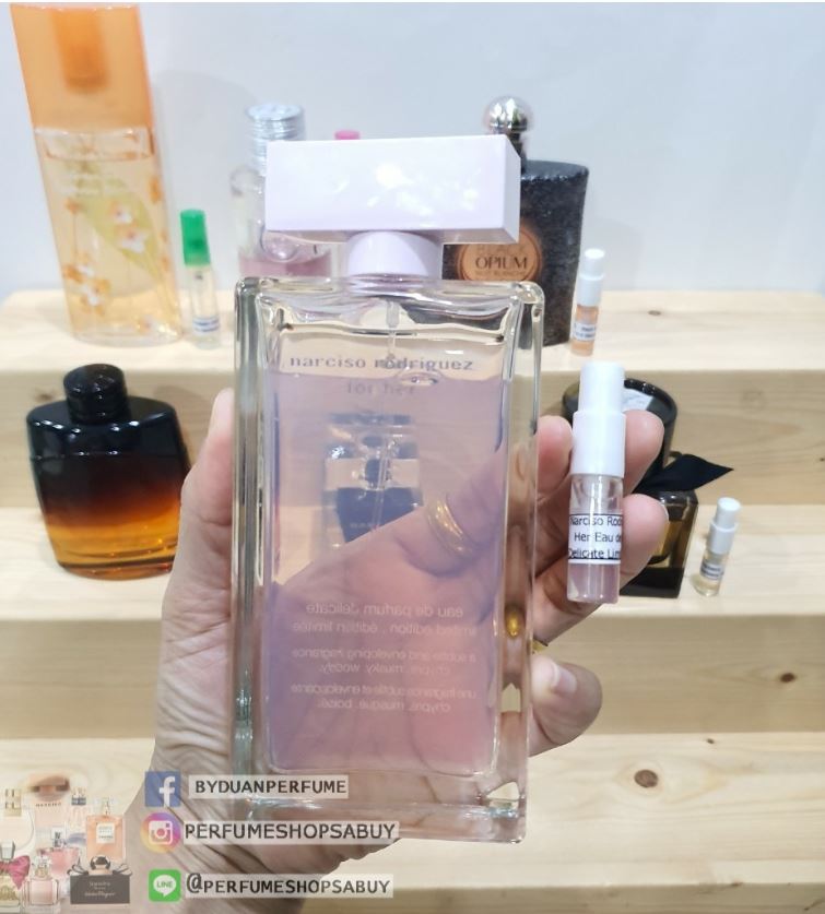 น้ำหอมแท้แบ่งขาย Narciso Rodriguez For Her Eau de Parfum Delicate Limited Edition💕Travel Size #แบบทดลอง