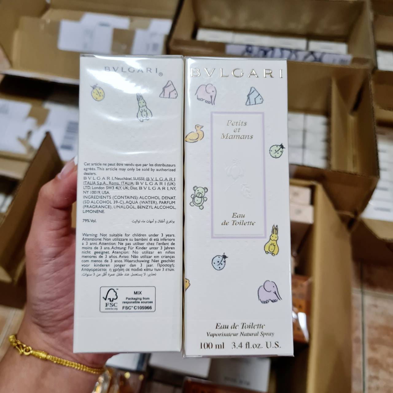 น้ำหอมแท้ Bvlgari Petits Et Mamans EDT 100 ml. กล่องซีล