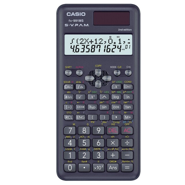 CASIO Fx-991ms(2) เครื่องคิดเลขทางวิศวกรรม คาสิโอ (เครื่อง)