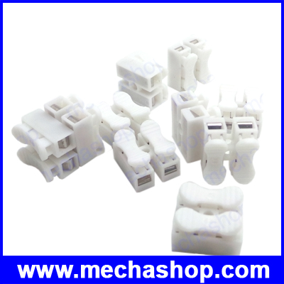 10ชิ้น เทอร์มินอลบล็อก เทอมินอลสายไฟ ขั้วต่อสายไฟ 2 pin push quick cable connector terminal Wiring Terminal 10A 250V 0.5-3.5 sq.mm
