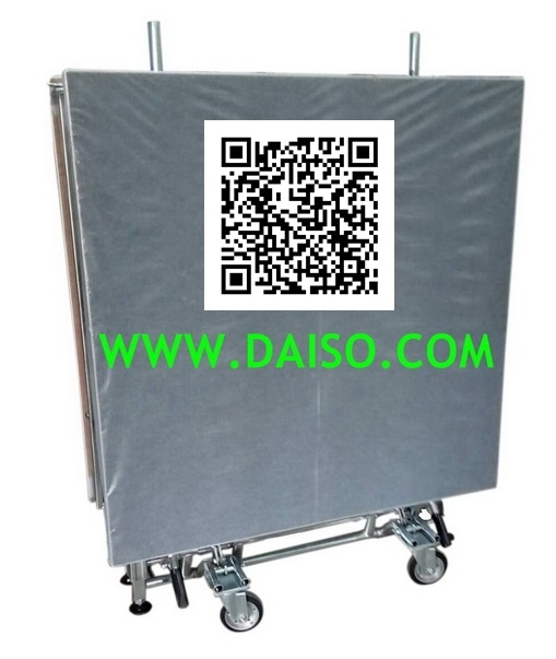 ผลิต-ขาย เวทีสำเร็จรูป เวทีพับได้มีล้อ เวทีพับเก็บได้ เวทีขอบอลูมิเนียม_FOLDING STAGE