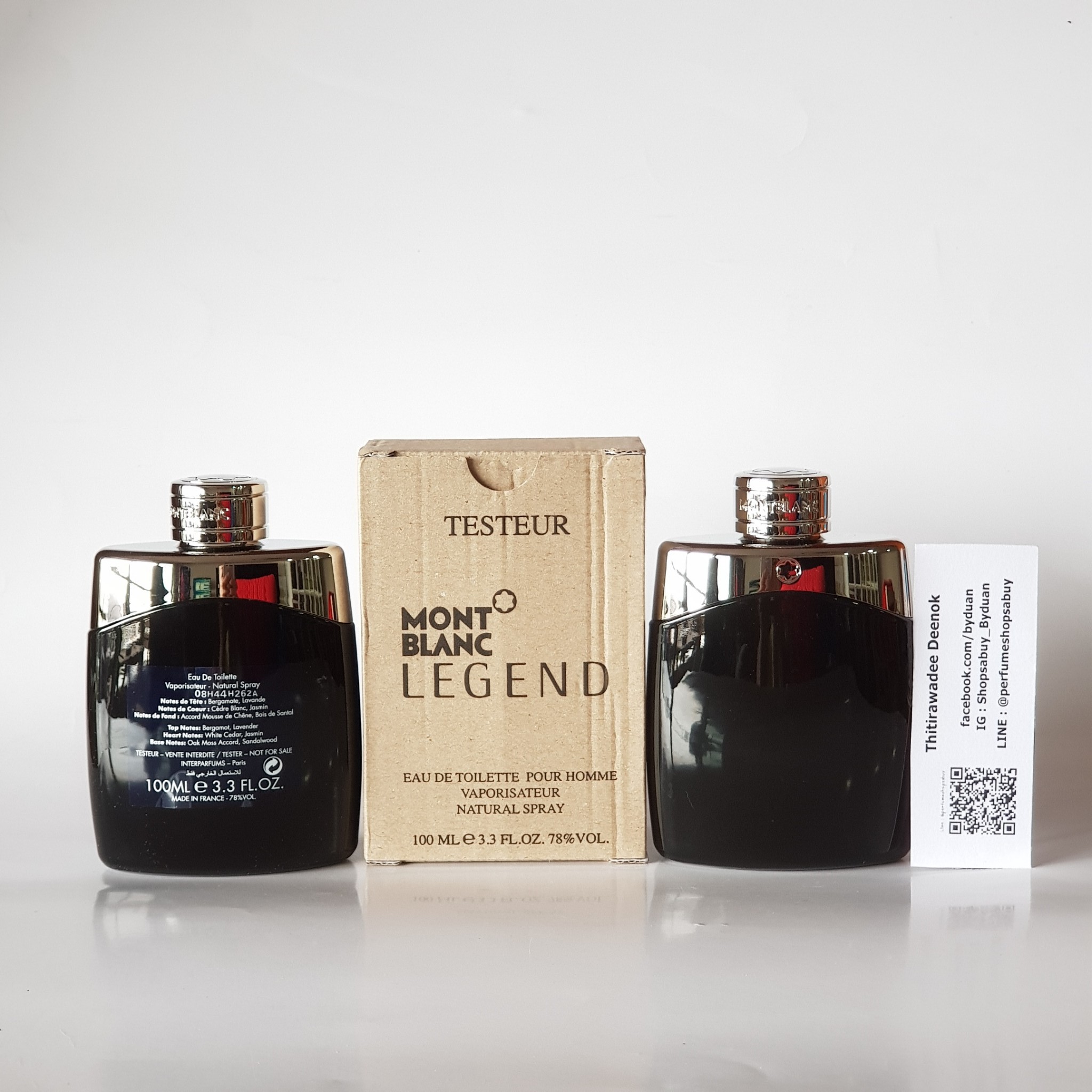 น้ำหอมแท้ MontBlanc Legend for Men EDT 100ml กล่องเทสตอร์