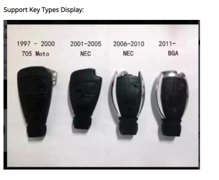 เครื่องมือโปรแกรมกุญแจ และ Renew กล่องควบคุบอื่นๆ VVDI MB BGA TooL Key Programmer Auto Diagnostic tool with BGA Calculator Function for Benz support All