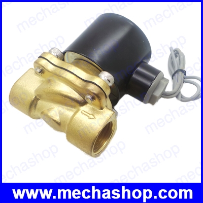 โซลินอยด์วาล์วไฟฟ้าปิดเปิดน้ำ วาล์วน้ำไฟฟ้าทองเหลือง Brass 24V DC 1/2นิ้ว Electric Solenoid Valve Water Air Fuels Gas Normal Closed