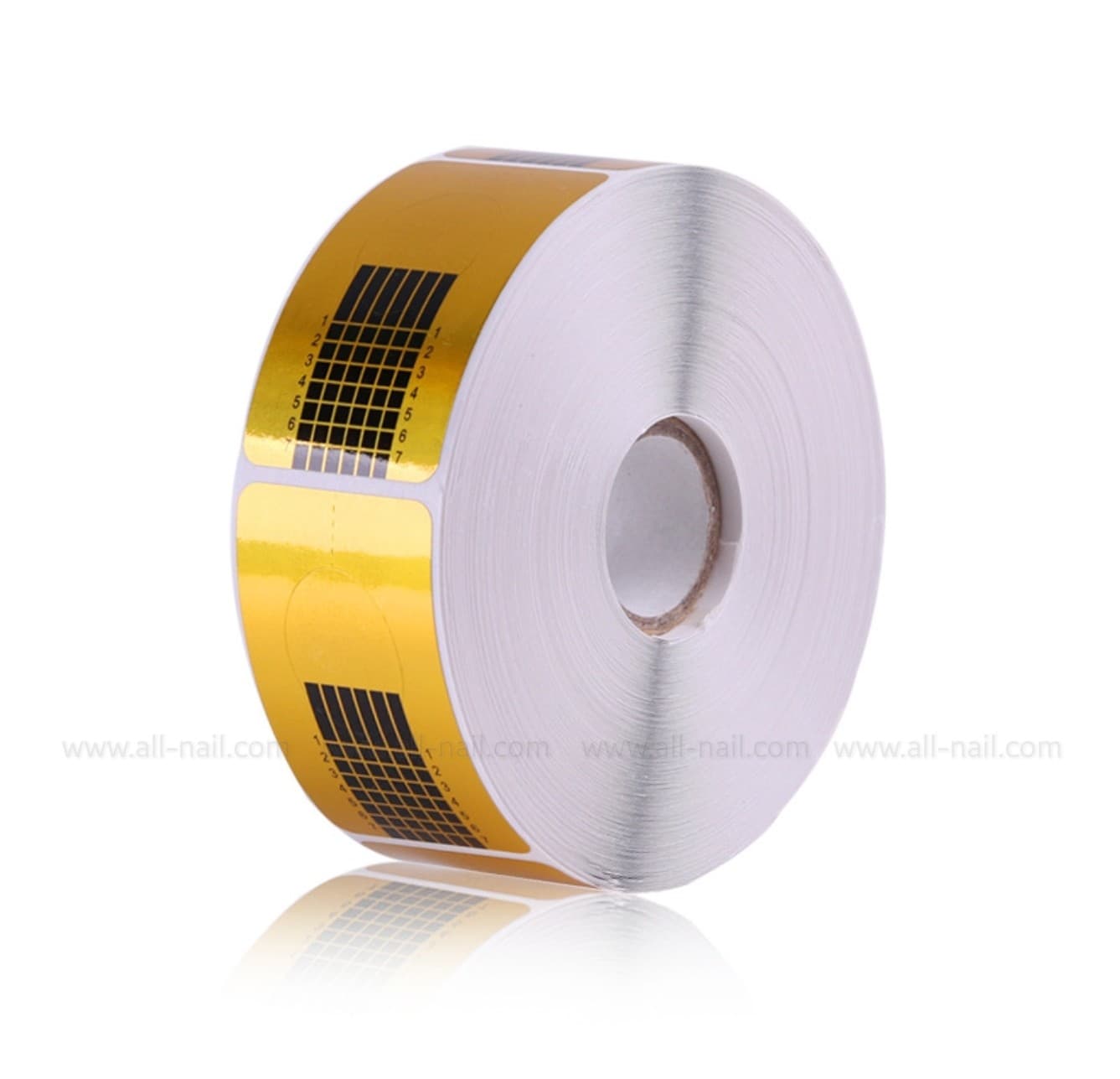 ฟอร์มต่อเล็บ ทรงสี่เหลี่ยม 1ม้วน