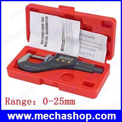 ไมโครมิเตอร์ วัดขนาด 0-25mm Micron Digital outside Micrometer Electronic micrometer gauge 0.001mm digital gauge