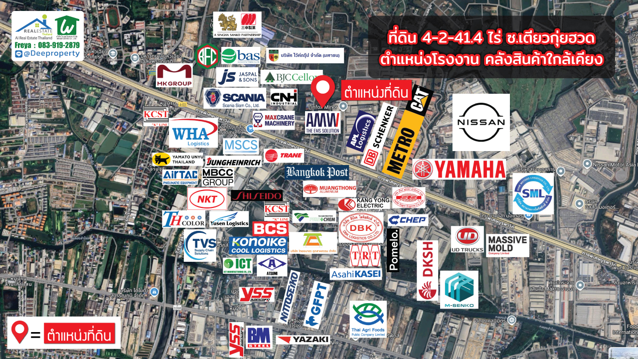 🏗 ขายด่วน! ที่ดินสีม่วง 4.5ไร่ บางนา กม.19 ติดซอยเตียวกุ๋ยฮวด ทำเลศักยภาพ เหมาะพัฒนาสร้างโรงงาน ทำโกดังคลังสินค้า