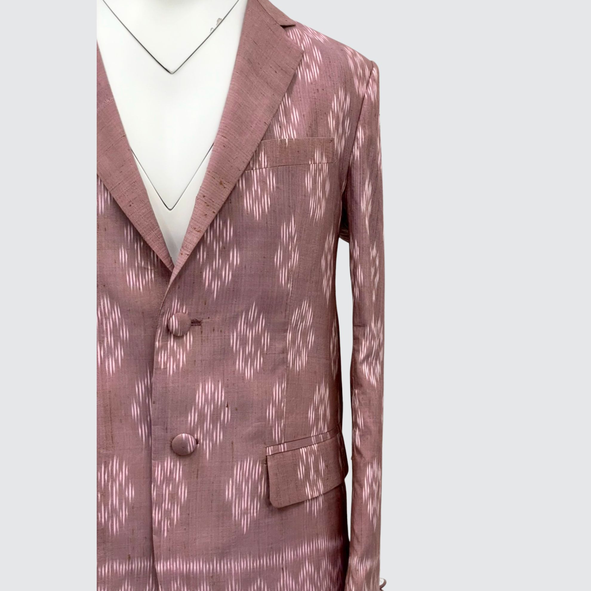 แบบตัด สูทเบลนเซอร์ ไม่อัดผ้ากาว | ตัดเย็บตามรูปร่าง | เลือกผ้า ส่งไซส์ได้ CUT-ARW