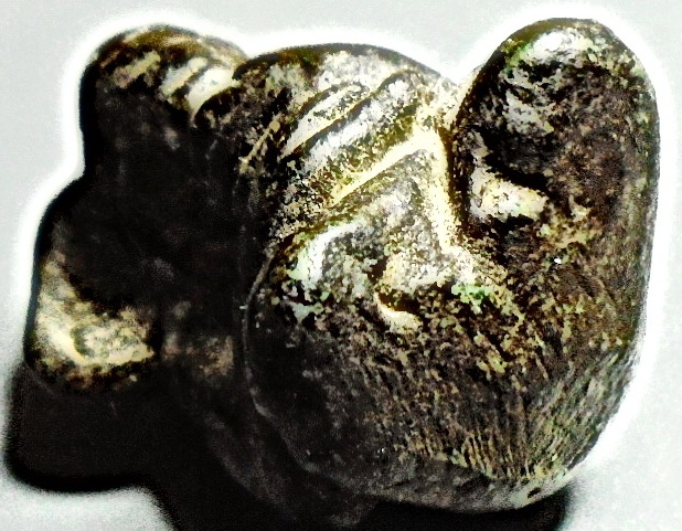 พระพิฆเนศ เนื้อสัมฤทธิ์สนิมเขียง ศิลปเมืองนครฯ ขนาดห้อยบูชา