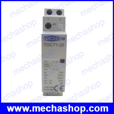 อซีคอนแทคเตอร์ แมคเนติกคอนแทกเตอร์ Household AC contactor 2P 25A Coil 220V230V 5060HZ Din rail 2NO
