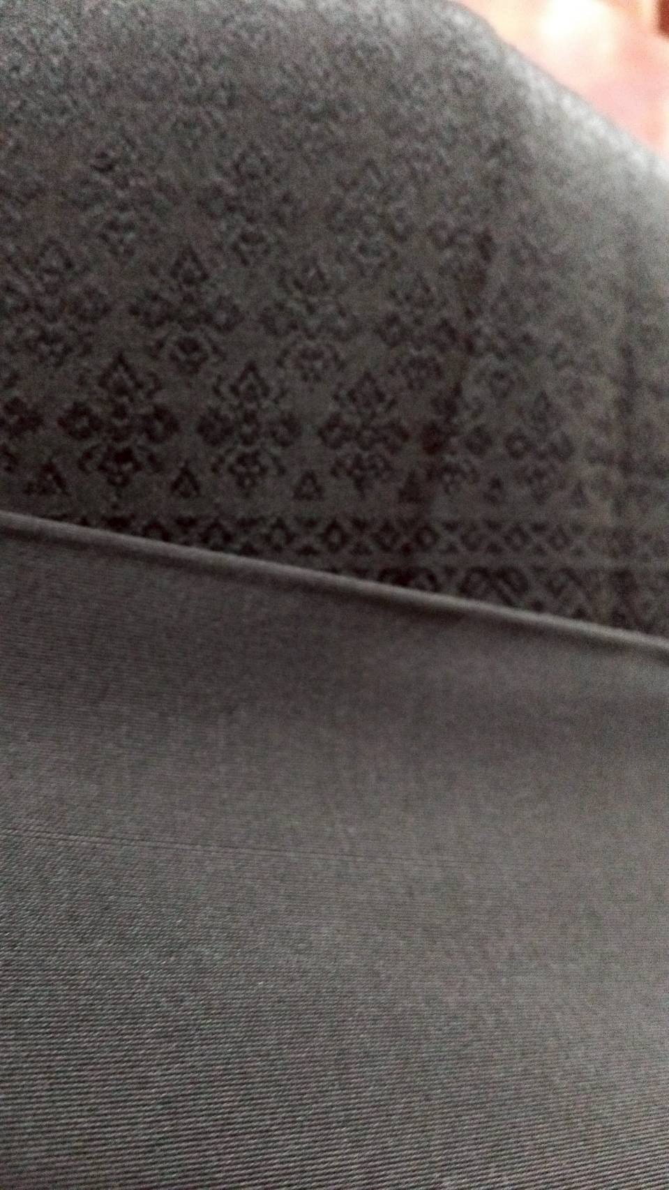 (ผ้าชุด)ไหมยกสุรินทร์ ขนาด 1x4เมตร (ลาย 2เมตร+สีพื้น 2เมตร) สีดำสนิท รหัส N10-NY-0311682