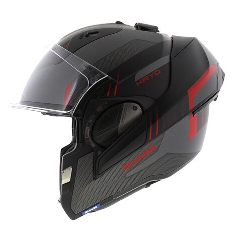 Shark - รุ่น Evo ES ลาย Anthracite Mat Black/Red (ABR) ดำ/แดง ด้าน