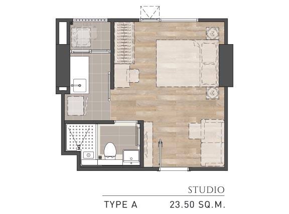 ขายดาวน์ คอนโด แอสปาย สาธร-ท่าพระ ติดบันไดรถไฟฟ้าBTSตลาดพลู ใกล้เดอะมอลล์ท่าพระ