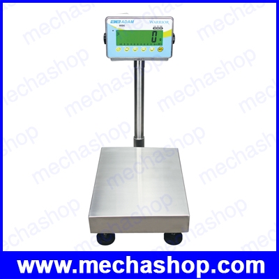 เครื่องชั่งดิจิตอล เครื่องชั่งกันน้ำ แบบวางพื้น ชั่งได้ 32kg/2g, 75kg/5g, 150kg/10g รุ่น WBK ฐานชั่งสแตนเลส304 ยี่ห้อ ADAM (อังกฤษ)