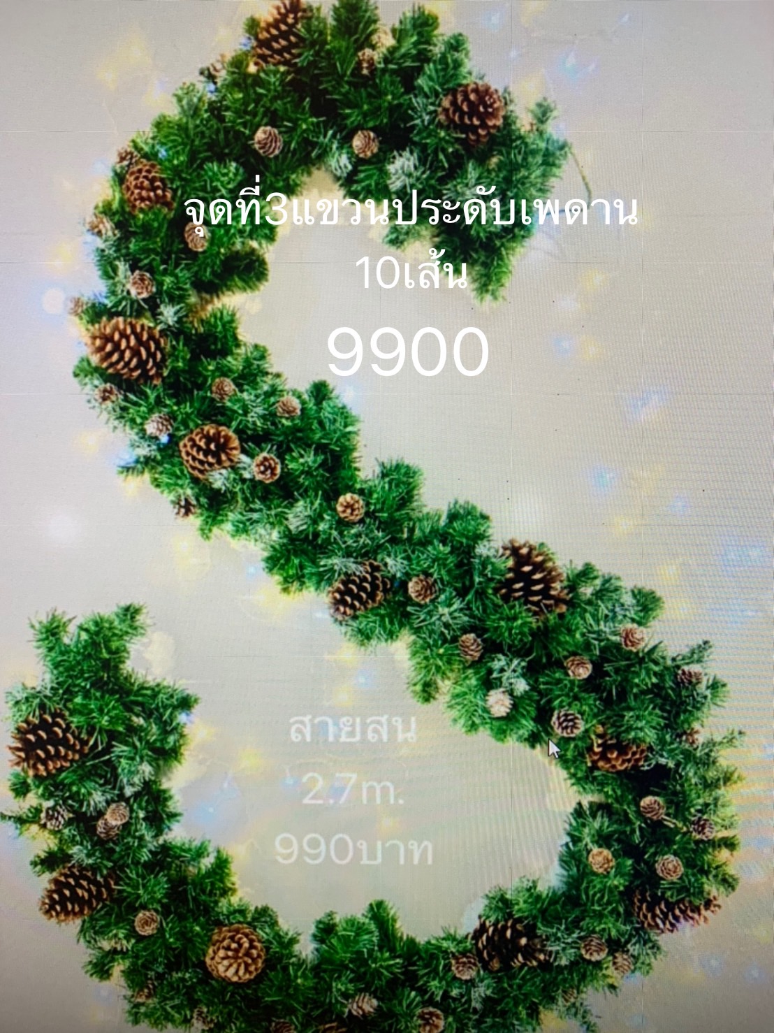 สายสนคริสต์มาส1 สายสนคริสาต์มาสประดับ สีสันของวันคริสต์มาสที่คุณรอคอย