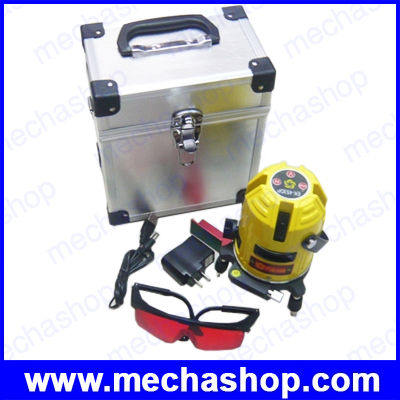 วัดระดับน้ำเลเซอร์ วัดระดับเลเซอร์ 360องศา Fukuda EK-453DP 5 line(4V+1H) electronic auto self laser level