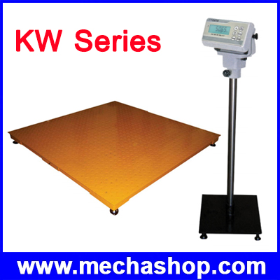 เครื่องชั่งตั้งพื้นขนาดใหญ่ KW Series platform Scales ชั่งได้ 1000Kg/200g, 2000Kg/200g, 3000Kg/500g ฐานเหล็กครอบเหล็กลาย รุ่น KW-FM ยี่ห้อ NAGATA(ไต้หวัน)