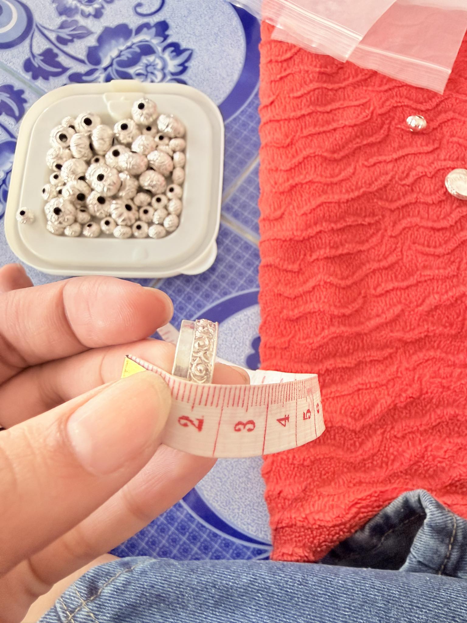 เครื่องประดับเงินแท้ ตลับเงินเเท้ น้ำหนัก 6.1 กรัม