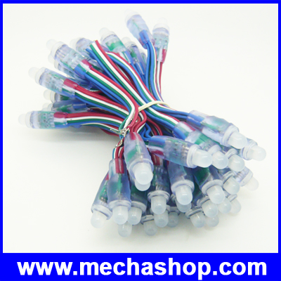 จำนวน50pcs LED โมดูล เปลี่ยนสีได้ RGB LED module DC5V LED Waterproof 12mm