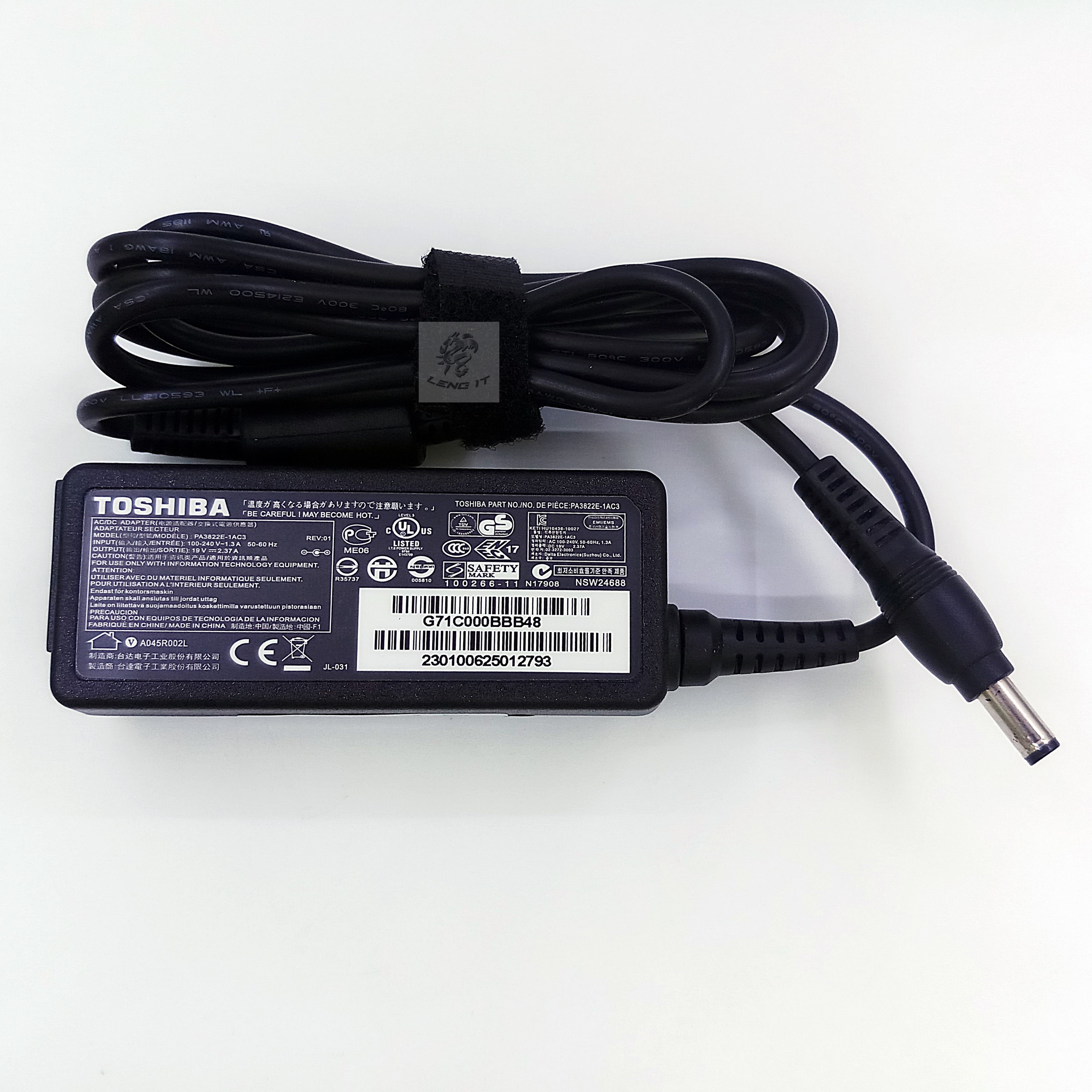 ADAPTER TOSHIBA 19V 2.37A 40W หัว 5.5*2.5MM (ของเทียบ OEM)